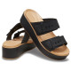 Crocs Brooklyn Buckle Low Wedge Matte Wrap Sandal